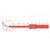 Probe tip; 1A; red; Socket size: 4mm; Plating: nickel plated; 3mΩ
