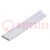 Insulating tube; silicone; light grey; -30÷200°C; Øint: 16mm; L: 1m