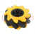 Wheel; yellow-black; Shaft: screw; screw; Ø: 48mm; Plating: rubber