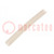 Insulating tube; silicone; natural; Øint: 7mm; Wall thick: 0.7mm