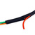 ROLINE PVC Gewebeschlauch für Kabelbündelung, selbst-schliessend, schwarz, 2,5 m