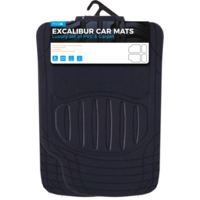 EXCALIBUR CAR MATS - BLACK LUXURY PVC MAT SET
