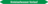 Mini-Rohrmarkierer - Kreislaufwasser Vorlauf, Grün, 1.2 x 15 cm, Selbstklebend