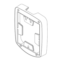 Technische Ansicht: Abstandhalter Handmelder-Abdeckung -e-Cover® groß- 32 mm Abstand (Art. 34778)