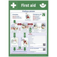 Anleitung zur Ersten Hilfe in englischer Sprache, 40x56 cm DGUV Information 204