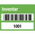 SafetyMarking Etik. Inventar Barcode und 1001 - 2000, 4 x 3 cm 1000 Stk VOID Version: 04 - grün