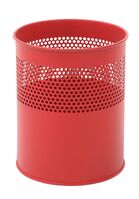 Halbperforierter Papierkorb 10 Liter, VB 270510, Rot