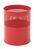 Halbperforierter Papierkorb 10 Liter, VB 270510, Rot