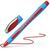 Kugelschreiber Slider Memo XB, Kappenmodell, rot, Schaftfarbe: cyan-rot