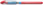 Kugelschreiber Slider Basic, Kappenmodell, F, rot, Schaftfarbe: transparent