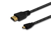 Kabel HDMI (M) - micro HDMI (M) 0,5m, czarny, CL-149