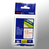 Brother P-Touch Band TZe-232 rot auf weiß 12mm / 8m laminiert
