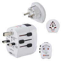 Hama World Travel Pro Light USB adaptador de enchufe eléctrico Universal Blanco