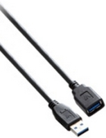 V7 Câble USB 3.0 A femelle vers USB 3.0 A mâle, noir 1.8m 6ft