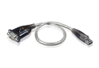 ATEN UC232A-A7 soros kábel Fekete, Ezüst 0,35 M USB A típus DB-9
