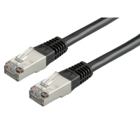Value 21.99.1325 hálózati kábel Fekete 0,5 M Cat6 S/FTP (S-STP)