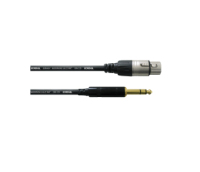 Cordial CFM 3 FV audio kabel 3 m 6.35mm XLR (3-pin) Zwart