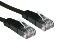 Cables Direct UTP Cat5e 20m networking cable Black U/UTP (UTP)