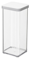 Rotho Loft 11605 Rectangulaire Distributeur 1,5 L Transparent, Blanc