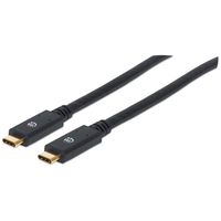 Manhattan 354905 USB kábel 2 M USB 3.2 Gen 1 (3.1 Gen 1) USB C Fekete