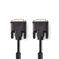 Nedis CCGP32050BK20 câble DVI 2 m DVI-I Noir