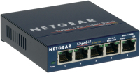 NETGEAR GS105 Nie zarządzany Gigabit Ethernet (10/100/1000) Niebieski