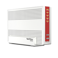 FRITZ!Box 6591 Cable Int. for Luxembourg router bezprzewodowy Gigabit Ethernet Dual-band (2.4 GHz/5 GHz) Czerwony, Biały