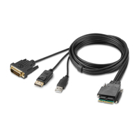 Belkin F1DN2MOD-HC-DP6 toetsenbord-video-muis (kvm) kabel Zwart 1,8 m