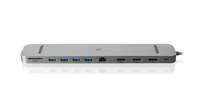 iogear GUD3C4K3 laptop dock/port replicator Wired USB 3.2 Gen 1 (3.1 Gen 1) Type-C Silver