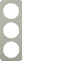 Berker 10132114 veiligheidsplaatje voor stopcontacten Roestvrijstaal, Wit