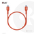 CLUB3D CAC-1515 kabel USB 4 m USB 2.0 USB C Pomarańczowy, Czerwony