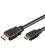 Goobay 2m HDMI + Ethernet HDMI-Kabel HDMI Typ A (Standard) HDMI Type C (Mini) Schwarz