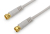 Ednet 84666 cable coaxial 2,5 m F Blanco