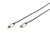 Ednet Audioverbindungskabel, 1x RCA St/St, 10,0m, mono, geschirmt, cotton, gold, si/sw