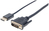 Manhattan 152136 video átalakító kábel 3 M DisplayPort DVI-D Fekete