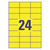 Avery L6131-20 etykiet do nadruku Żółty Samoprzylepne etykiety do drukowania