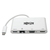 Tripp Lite U444-06N-HV4GU USB-C Multiport Adapter - 4K HDMI, VGA, USB 3.x (5Gbps) Hub Port, GbE, HDCP, White