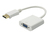 4XEM 4XDPVGAW video cable adapter DisplayPort VGA (D-Sub) White