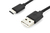 Digitus AK-300154-018-S USB kábel 1,8 M USB 2.0 2 x USB A USB C Fekete