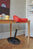 Varier Move Compact Kunstfaser rot 634 Revive , Holzteller Esche natur , Gasfeder Leicht 49 - 68 cm / 35-53Kg