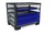 Gitterbox LCB I, normalhoch, 1200x800x980 BxTxH, Blechwände, 2 Schubladen, 2 Auszüge, Blau