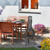 Relaxdays Terrassenofen, Gusseisen, HxBxT: 114 x 40 x 40 cm, Schürhaken, Funkenschutz, outdoor, Gartenkamin, silber