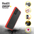 OtterBox React Samsung Galaxy A72 - Power Rot - Transparent/Rot - ProPack (ohne Verpackung - nachhaltig) - Schutzhülle