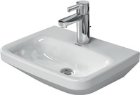DURAVIT 07084500001 Handwaschbecken DURASTYLE ohne Überlauf, mit Hahnlochbank, 4
