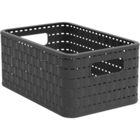 ROTHO Korb Country, A5 1115208046PC 6l, Holzkohle schwarz