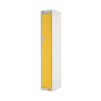 Single Compartment Locker D450mm Yellow Door MC00042