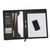 Monolith A4 Conference Folder with Calculator Leather Look Black