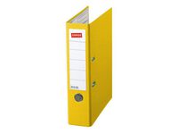 Staples Ordner, A4, Rugbreedte 80 mm, Karton, Geel