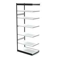 Office shelf system, without rear wall