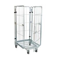 Roll container, nestable